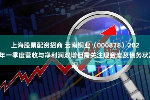 上海股票配资招商 云南铜业（000878）2025年一季度营收与净利润双增但需关注现金流及债务状况