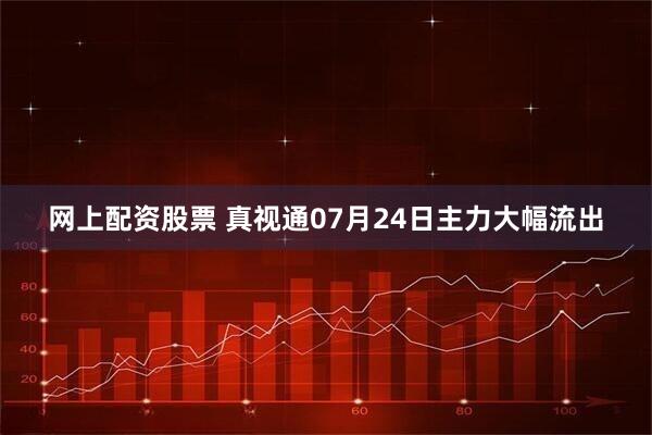 网上配资股票 真视通07月24日主力大幅流出